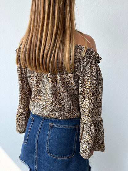Silk Gypsy Top n.6 - Leopard - Bohemia Couture