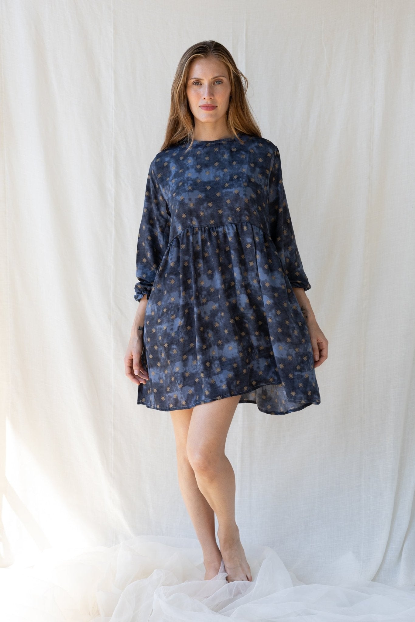 Silk Lily Short Dress n.15 - Bohemia Couture