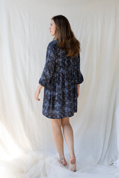 Silk Lily Short Dress n.15 - Bohemia Couture