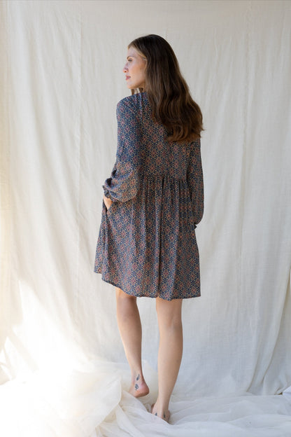 Silk Lily Short Dress n.16 - Bohemia Couture