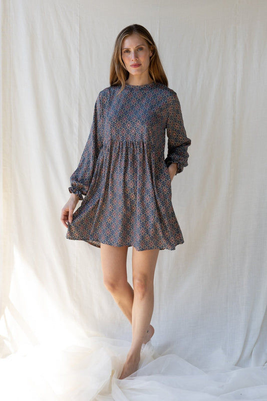 Silk Lily Short Dress n.16 - Bohemia Couture