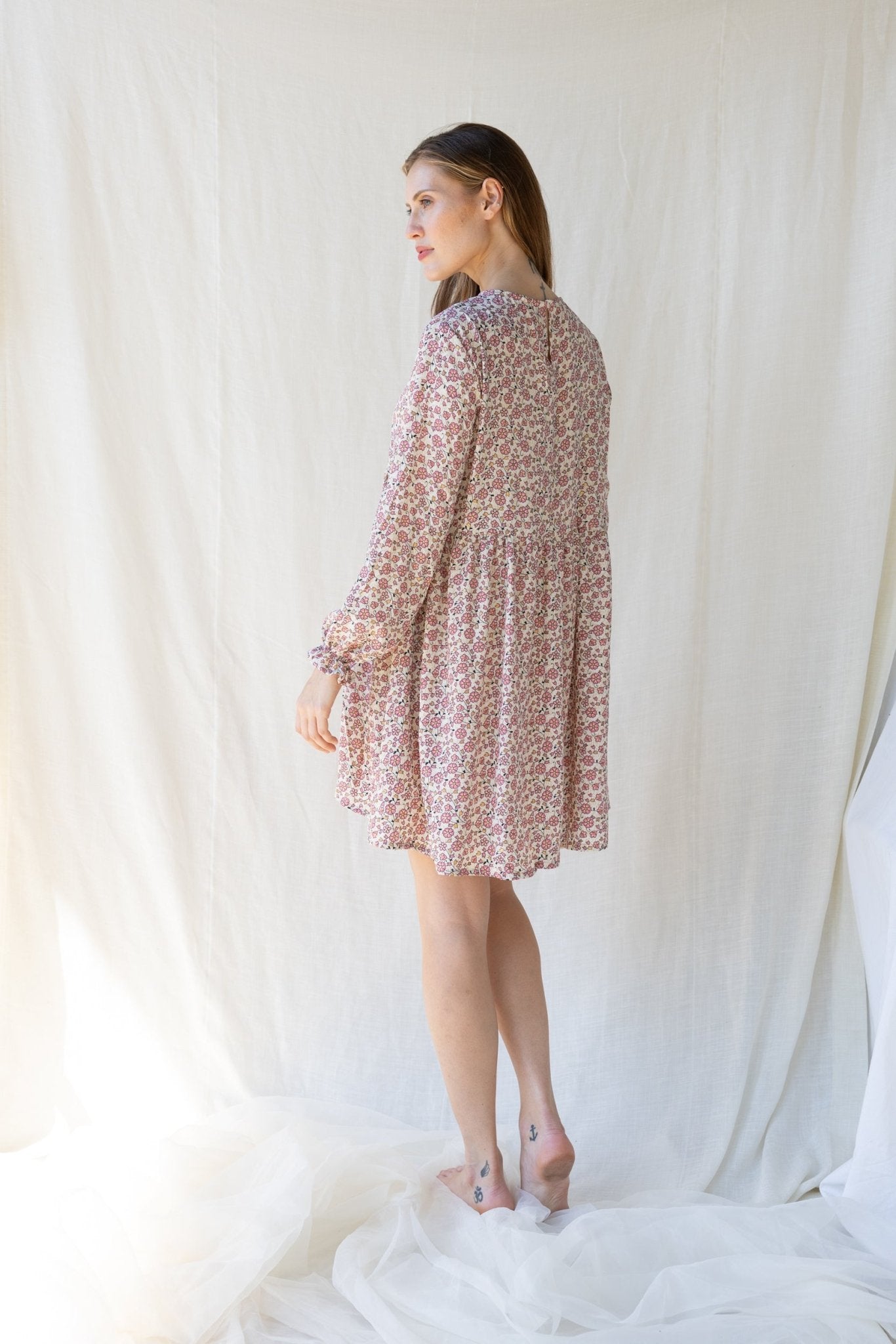 Silk Lily Short Dress n.17 - Bohemia Couture