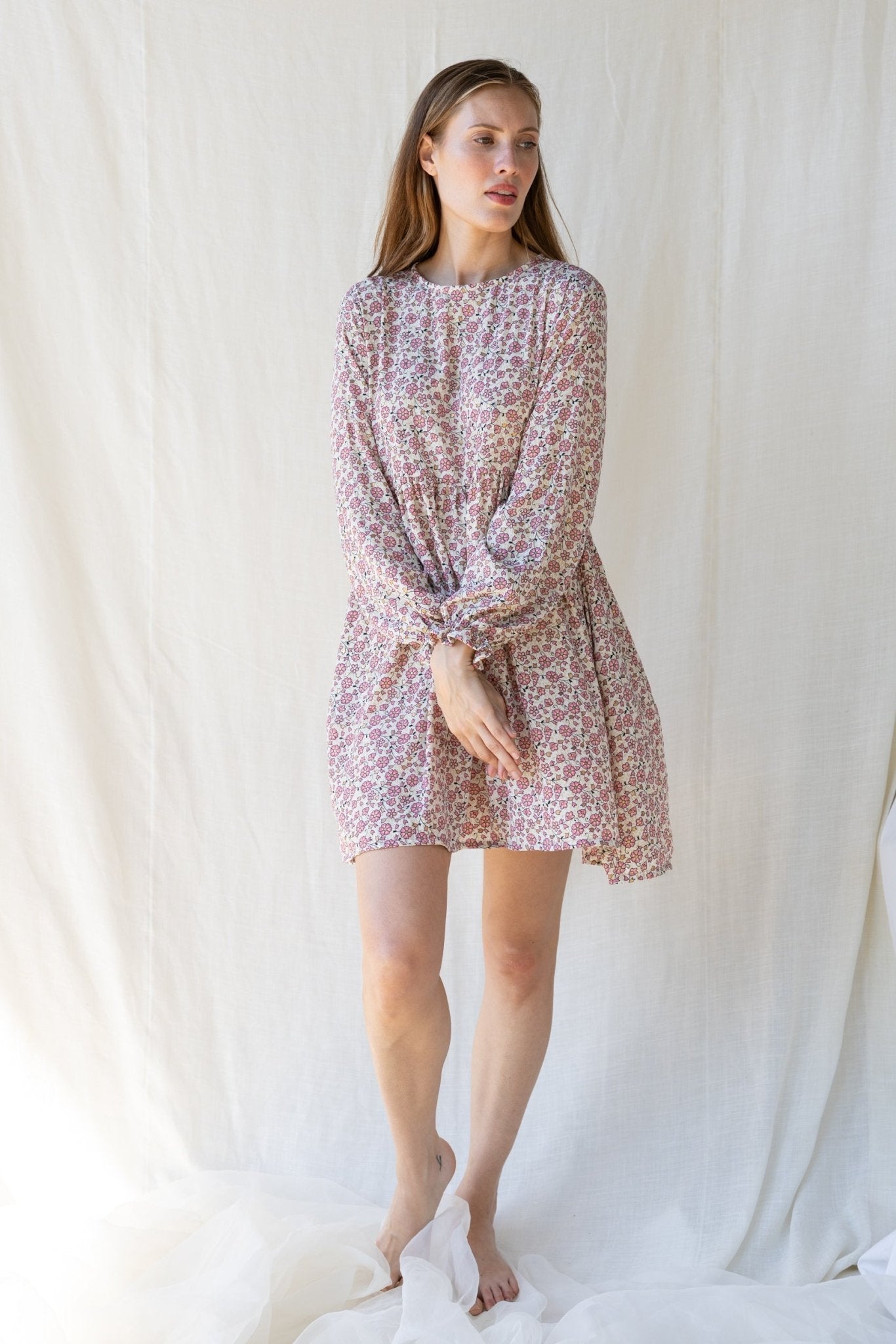 Silk Lily Short Dress n.17 - Bohemia Couture