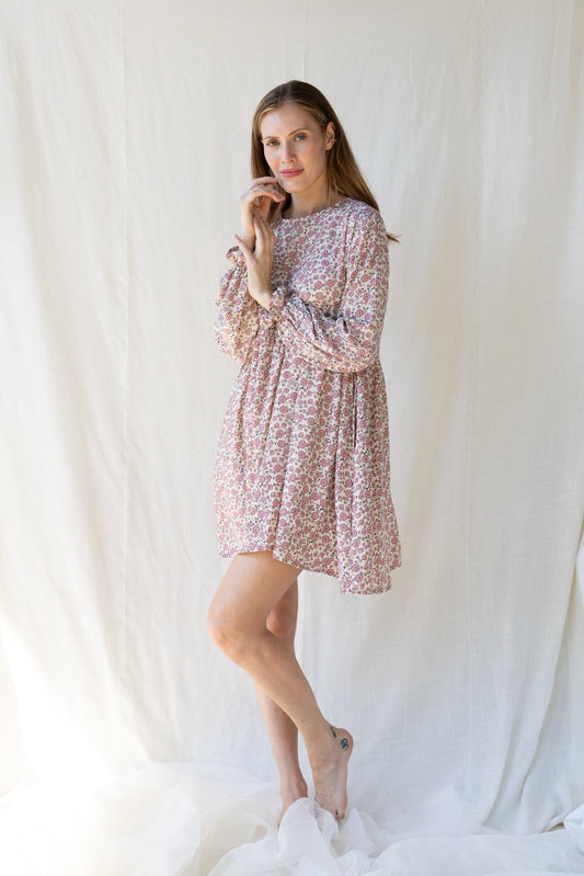 Silk Lily Short Dress n.17 - Bohemia Couture