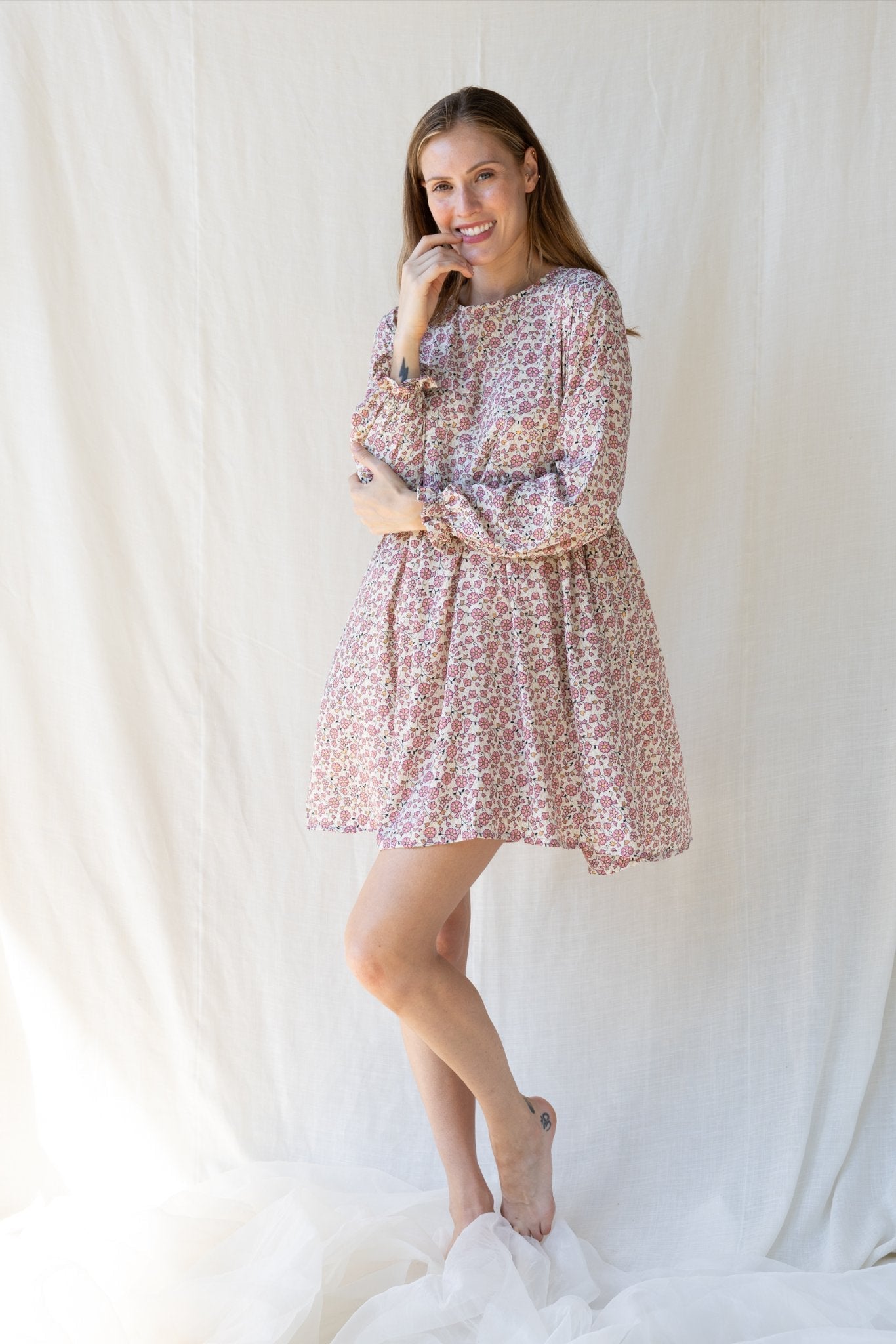 Silk Lily Short Dress n.17 - Bohemia Couture