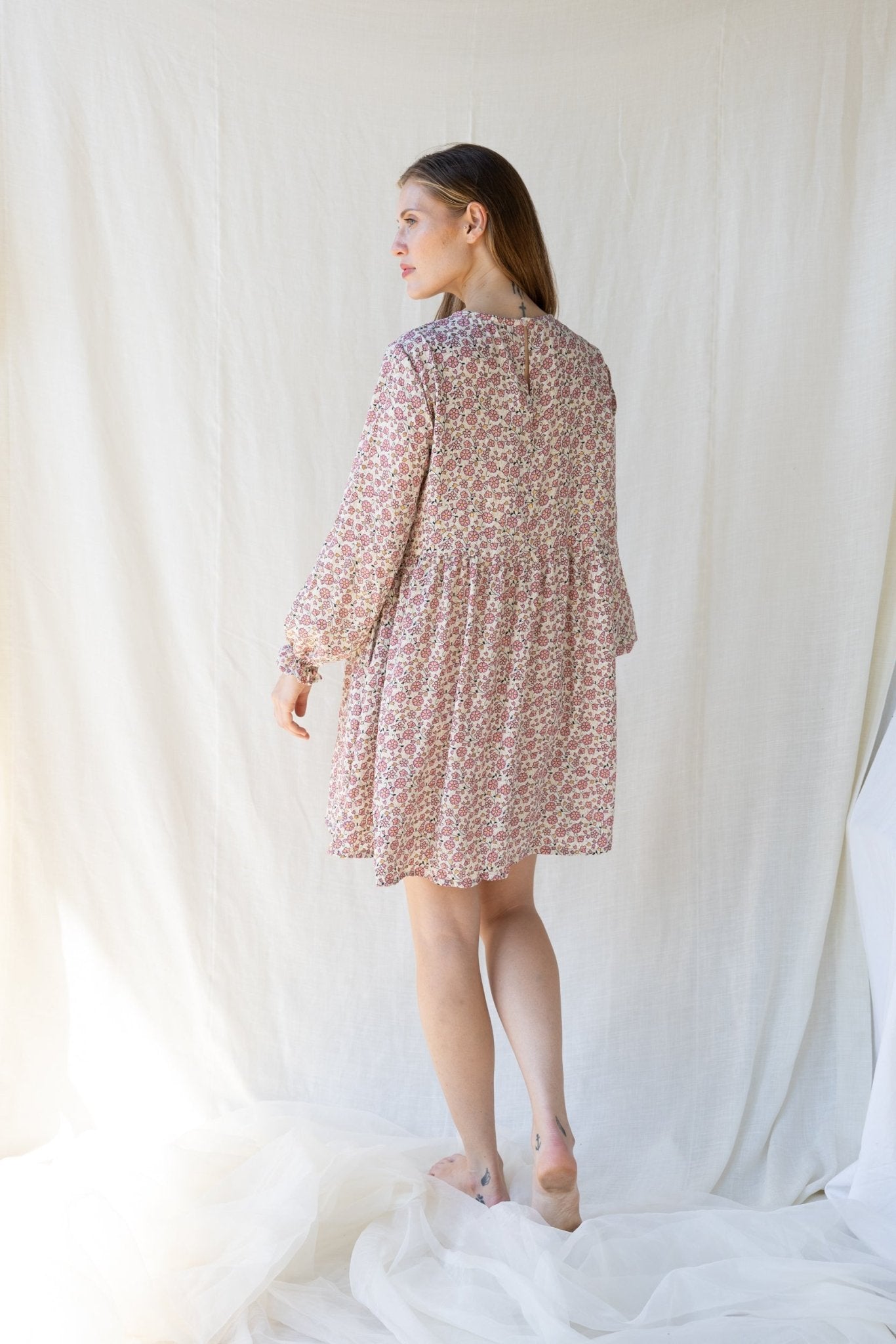 Silk Lily Short Dress n.17 - Bohemia Couture