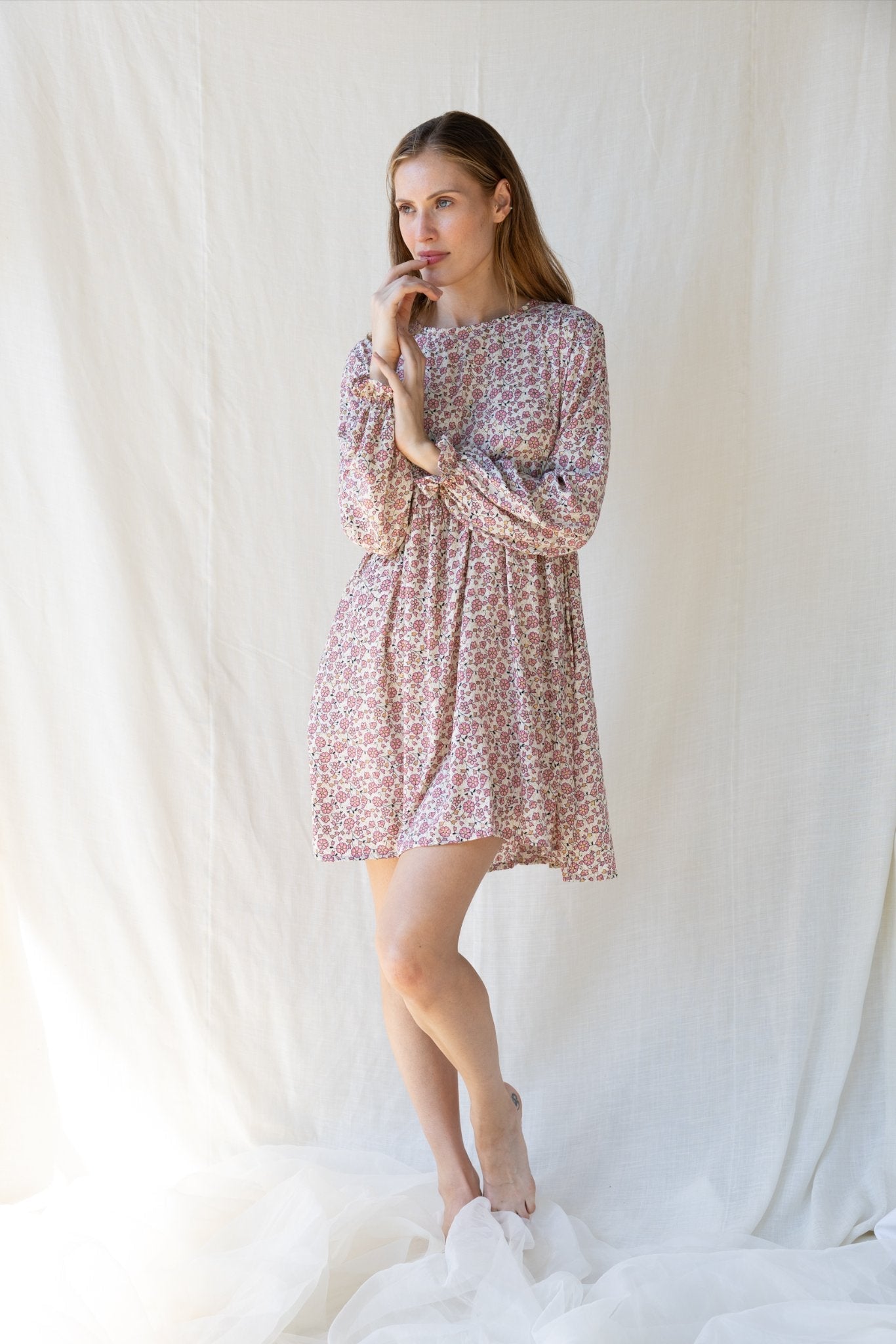 Silk Lily Short Dress n.17 - Bohemia Couture