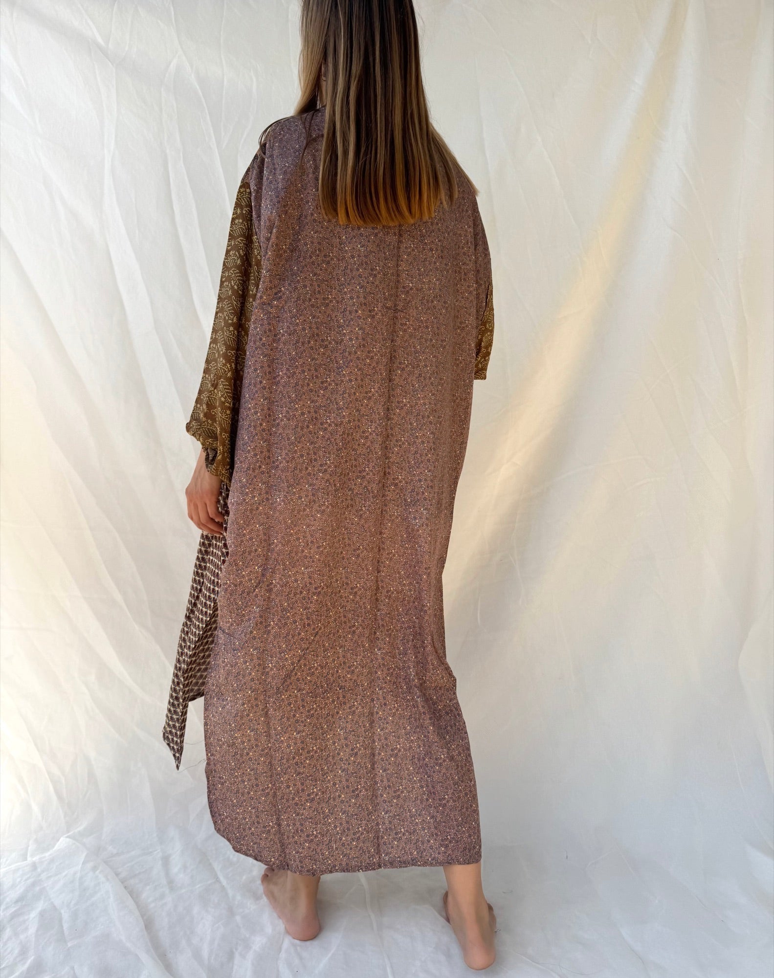 Silk Long Cardigan n.45 - Bohemia Couture