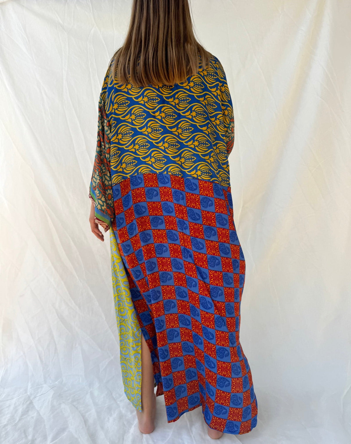 Silk Maxi Cardigan n.24 - Bohemia Couture