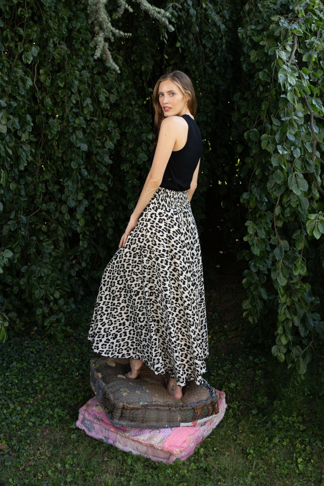 Silk Melissa Summer Pant n.16 Leopard - Bohemia Couture