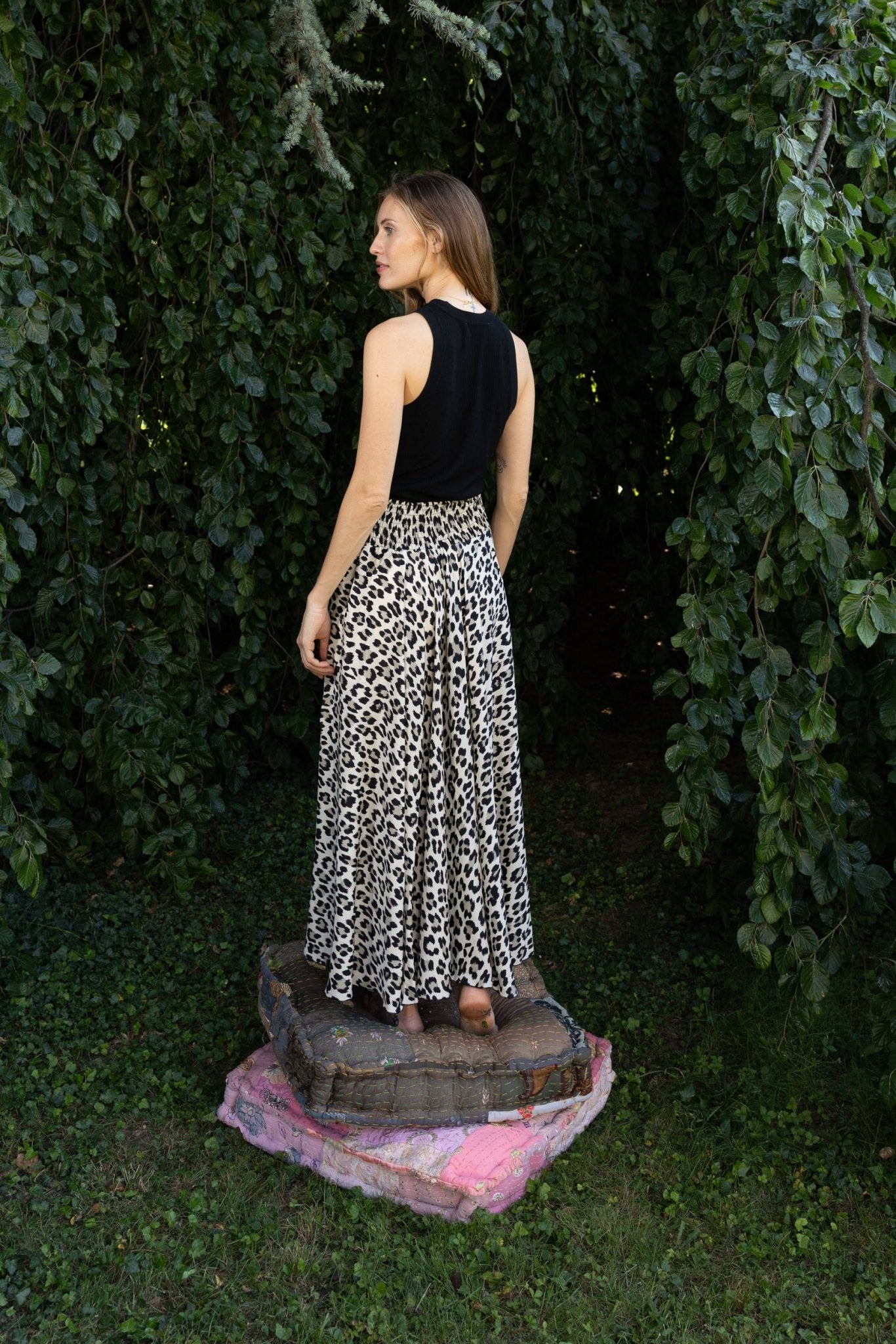 Silk Melissa Summer Pant n.16 Leopard - Bohemia Couture