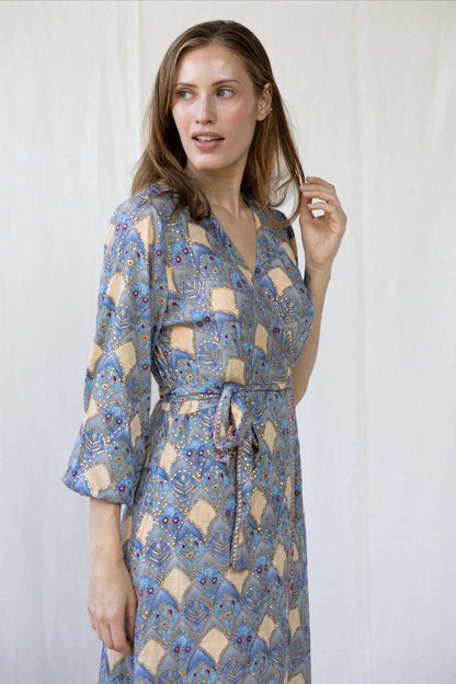 Silk Olivia Wrap Dress n.11 - Bohemia Couture