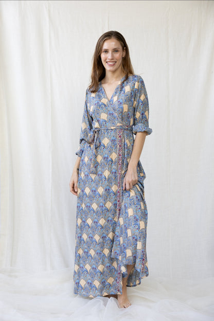 Silk Olivia Wrap Dress n.11 - Bohemia Couture