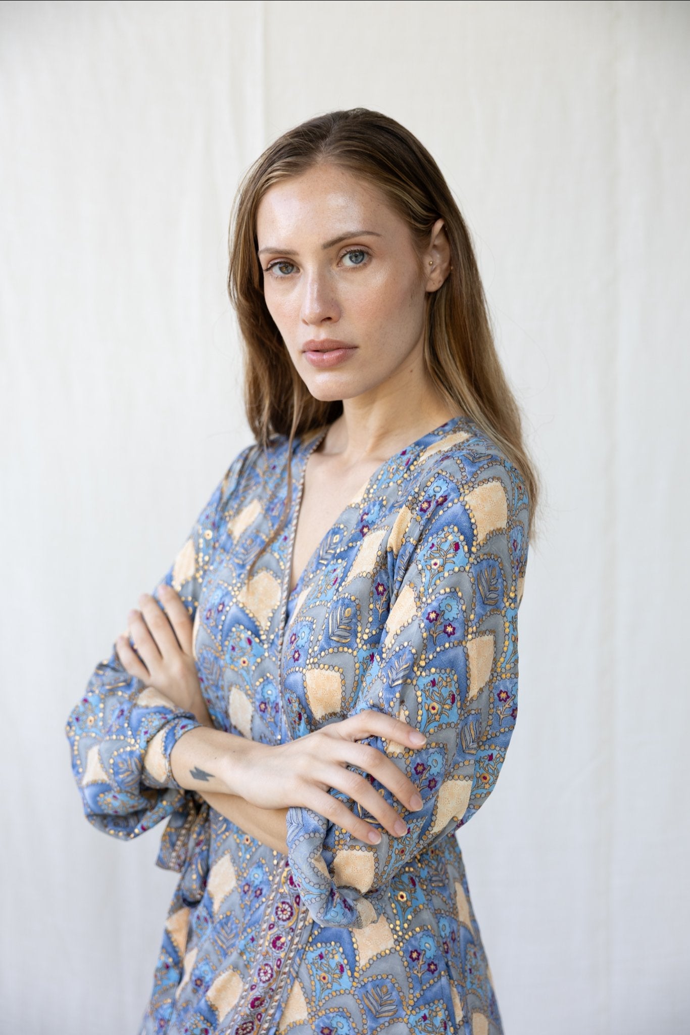 Silk Olivia Wrap Dress n.11 - Bohemia Couture