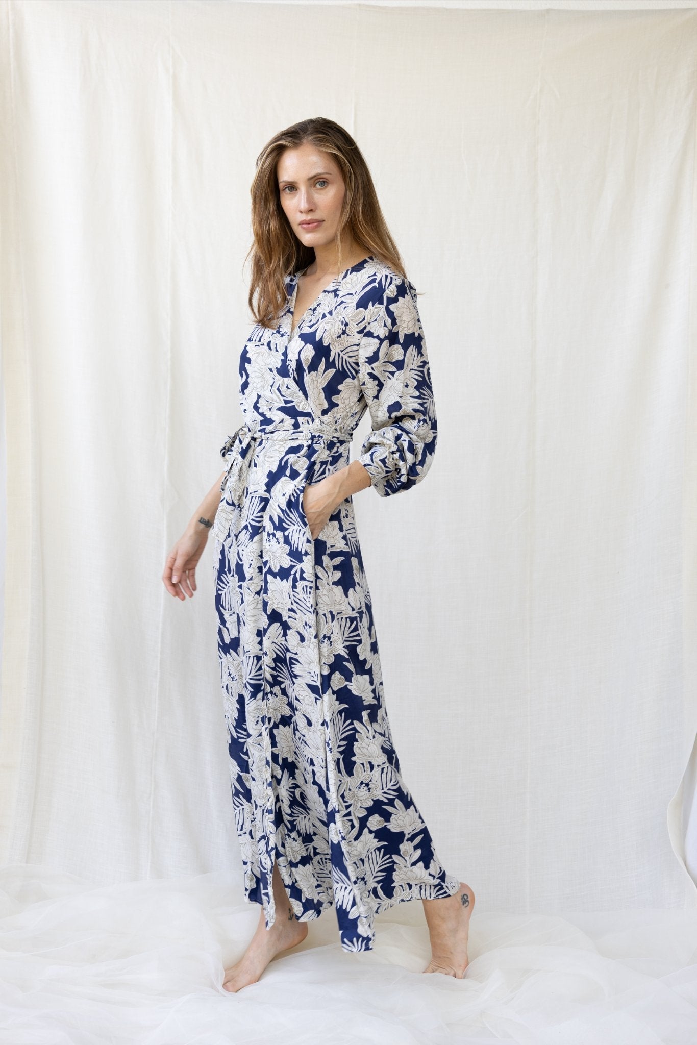 Silk Olivia Wrap Dress n.9 - Bohemia Couture