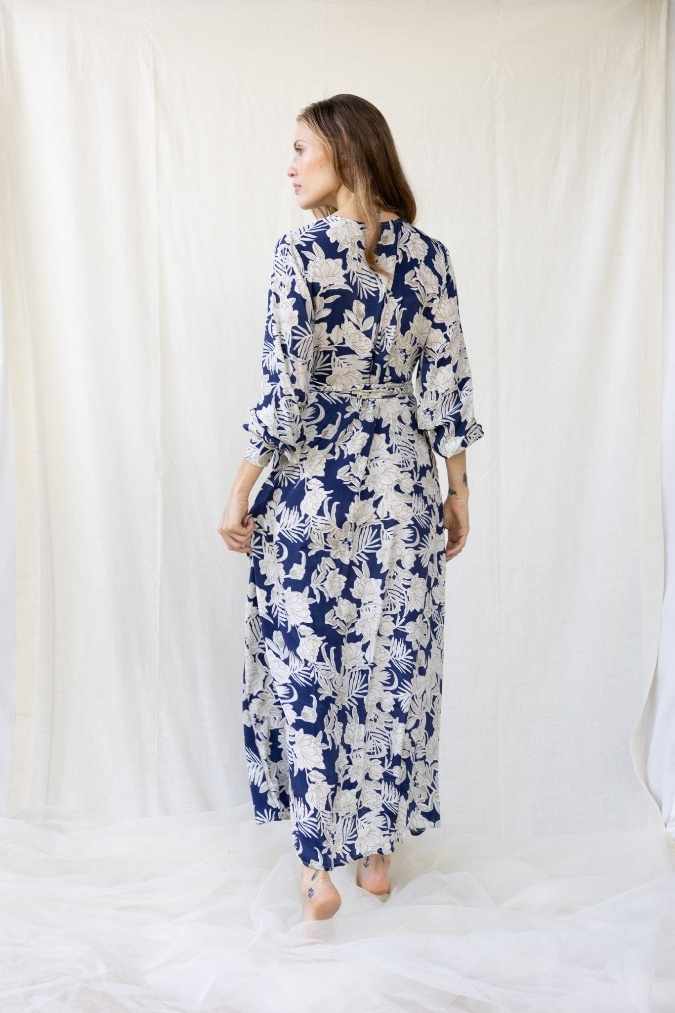 Silk Olivia Wrap Dress n.9 - Bohemia Couture