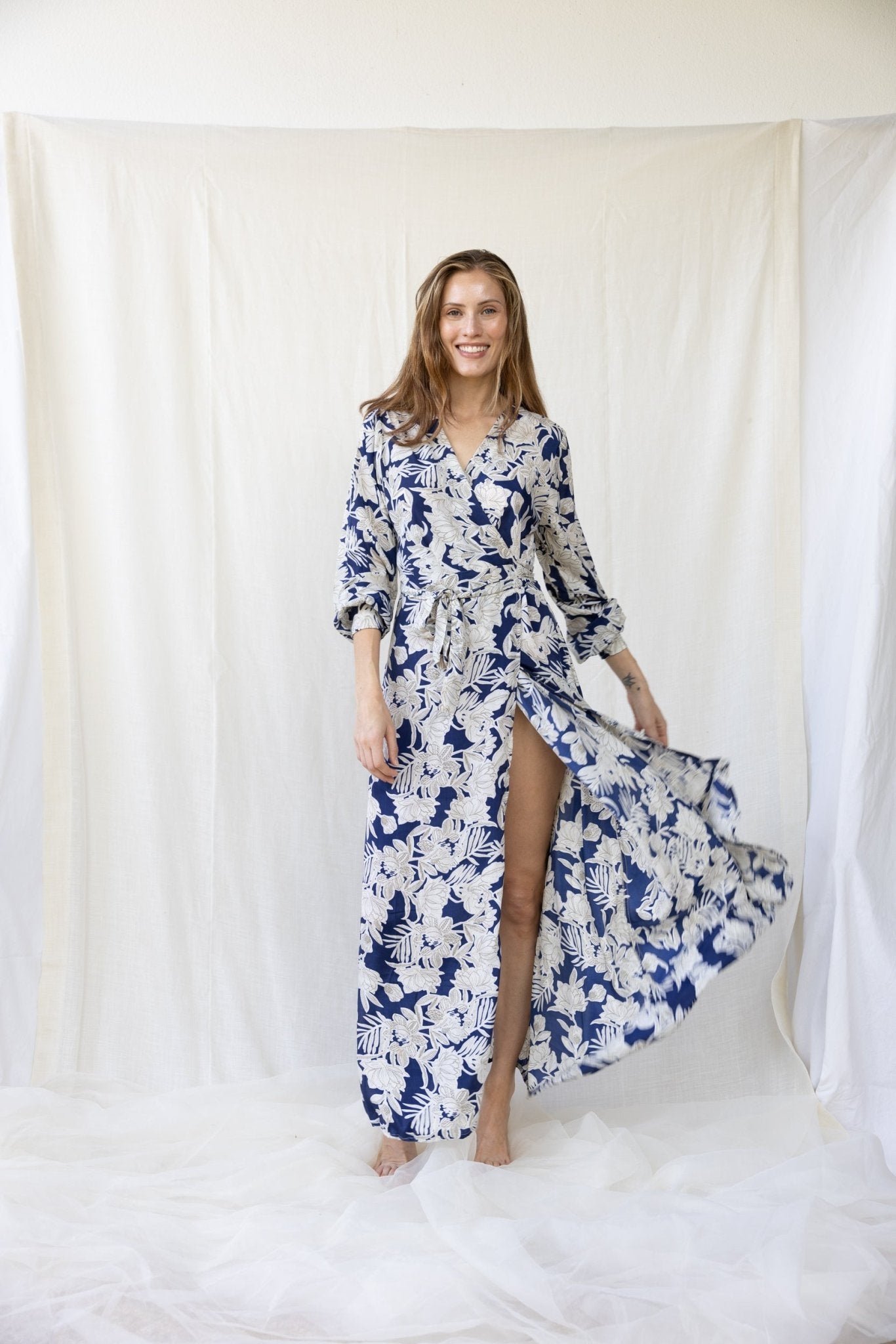 Silk Olivia Wrap Dress n.9 - Bohemia Couture