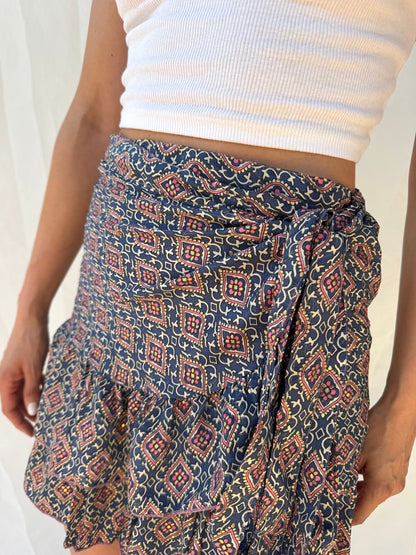 Silk Rio Mini Skirt n.36 - Bohemia Couture