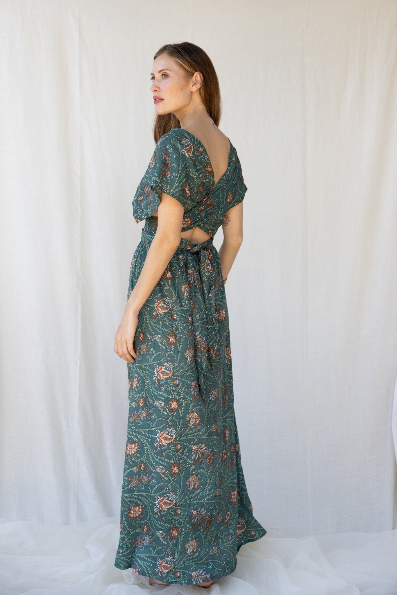 Silk Scarlett Long Dress n.13 - Bohemia Couture