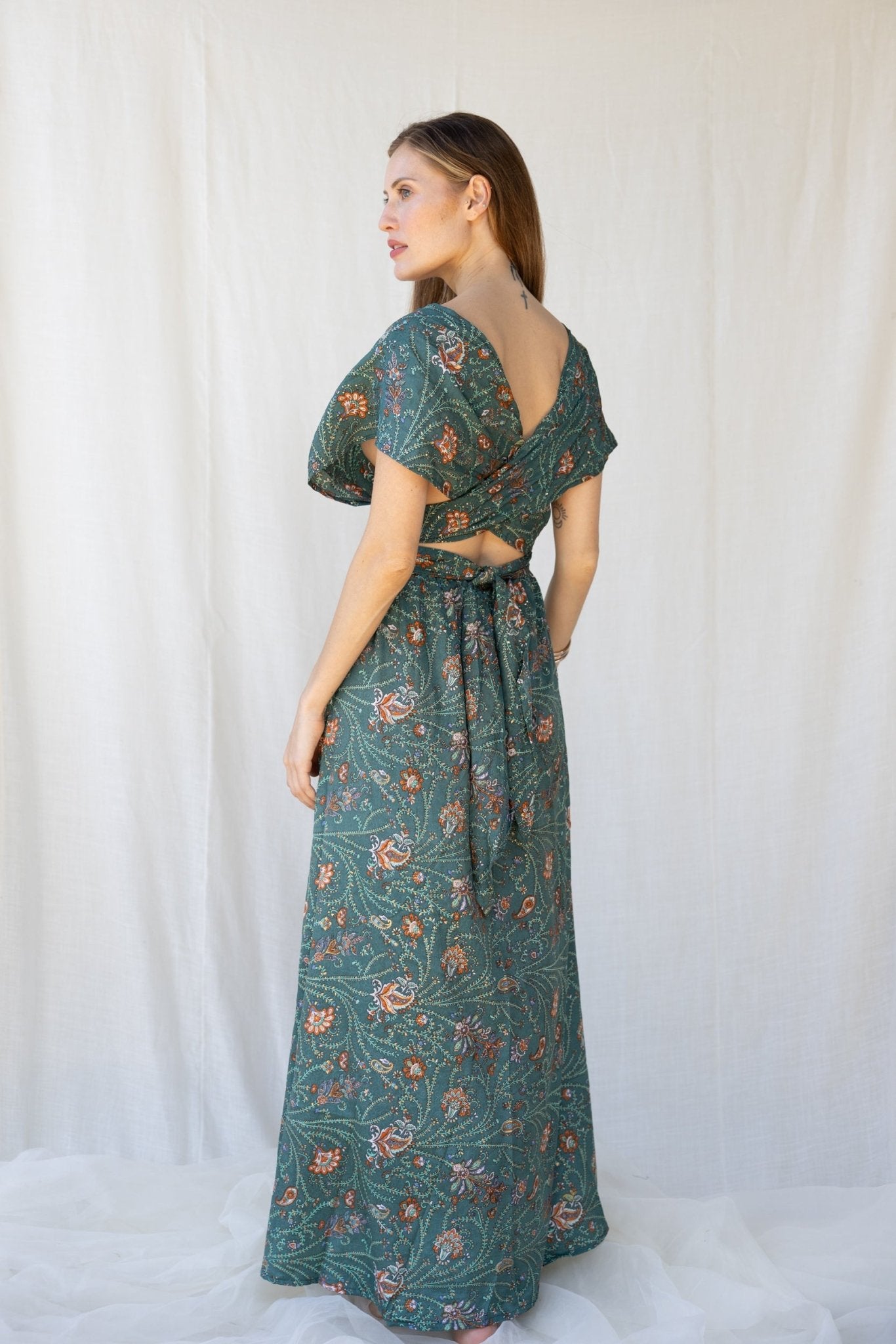 Silk Scarlett Long Dress n.13 - Bohemia Couture