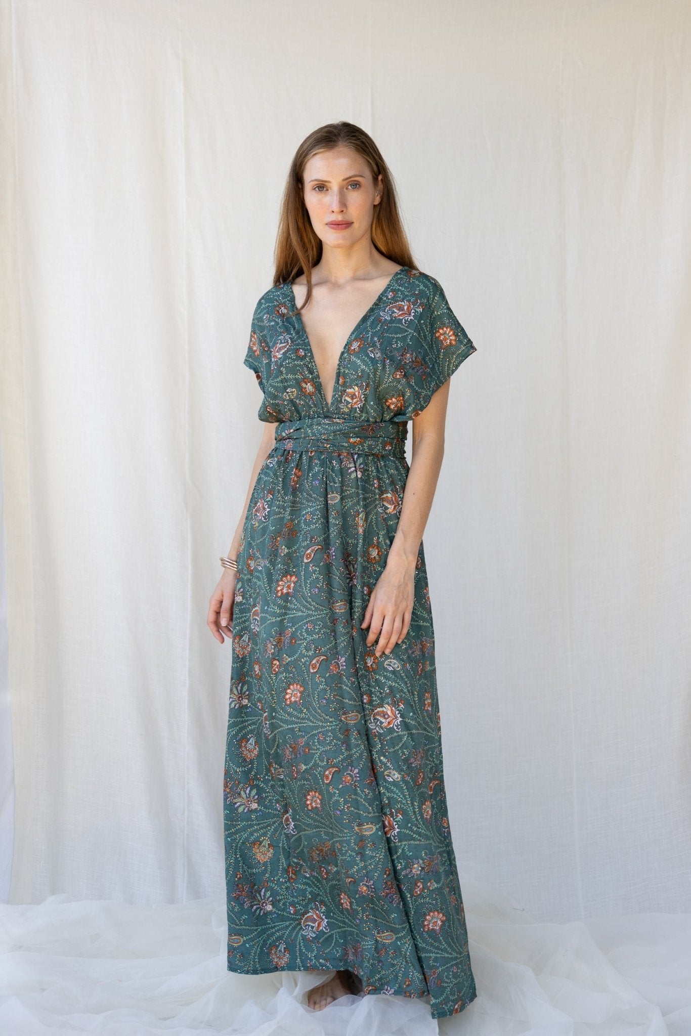 Silk Scarlett Long Dress n.13 - Bohemia Couture