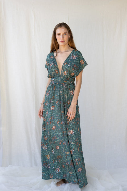 Silk Scarlett Long Dress n.13 - Bohemia Couture