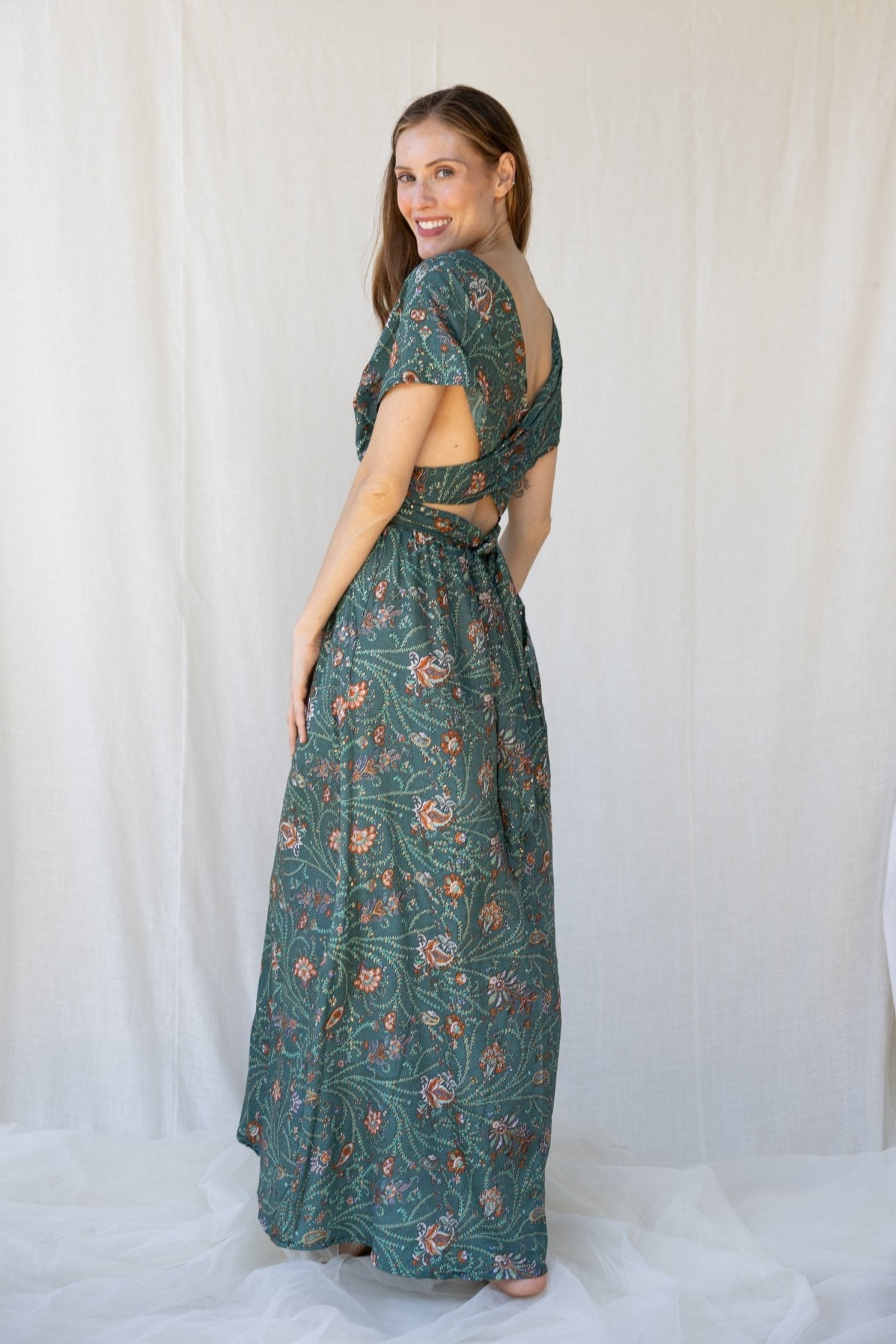 Silk Scarlett Long Dress n.13 - Bohemia Couture