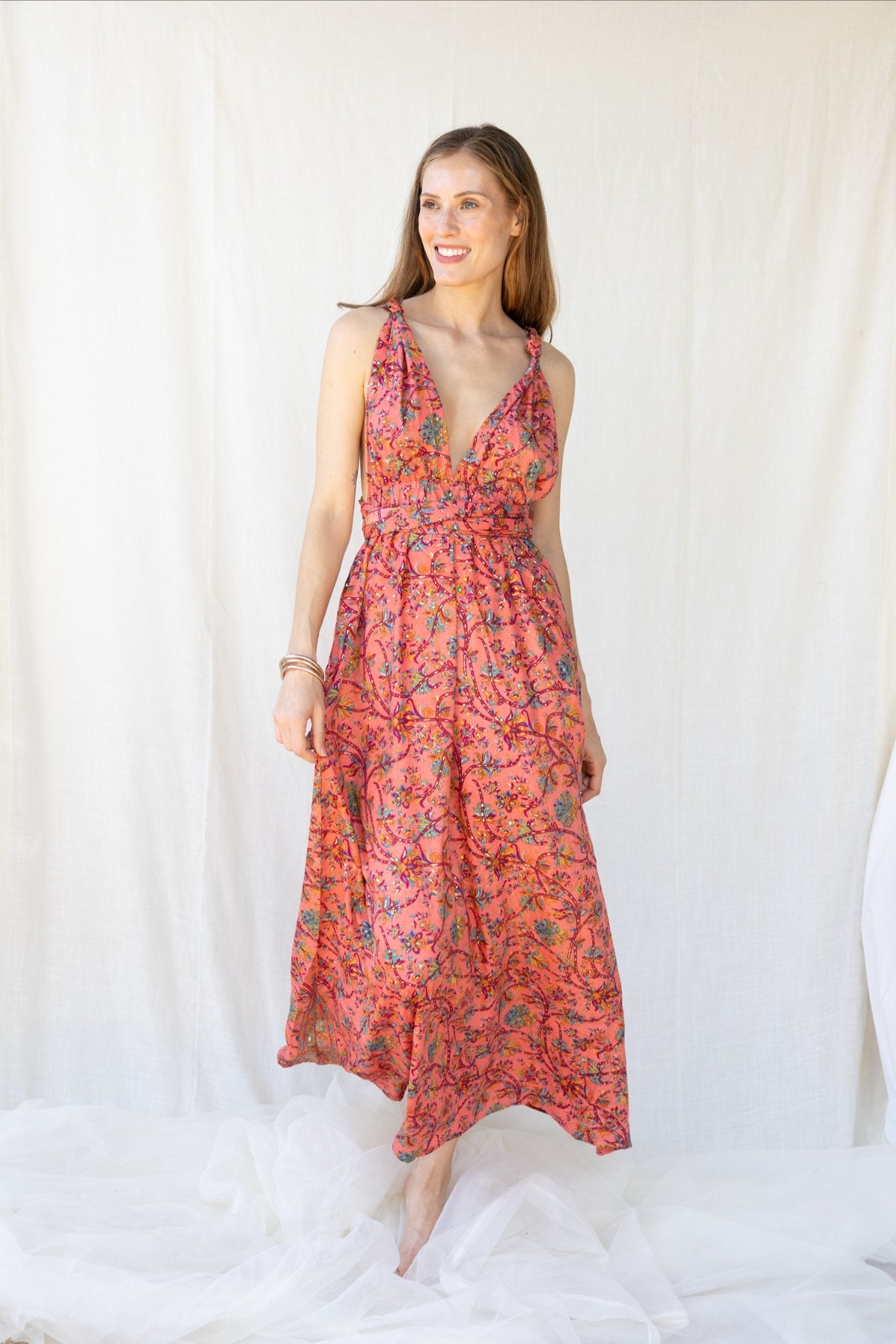 Silk Scarlett Long Dress n.16 - Bohemia Couture