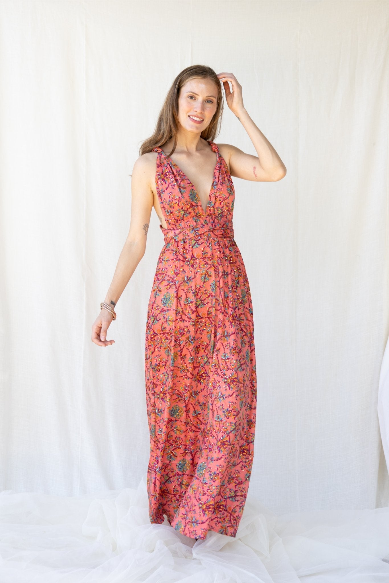 Silk Scarlett Long Dress n.16 - Bohemia Couture