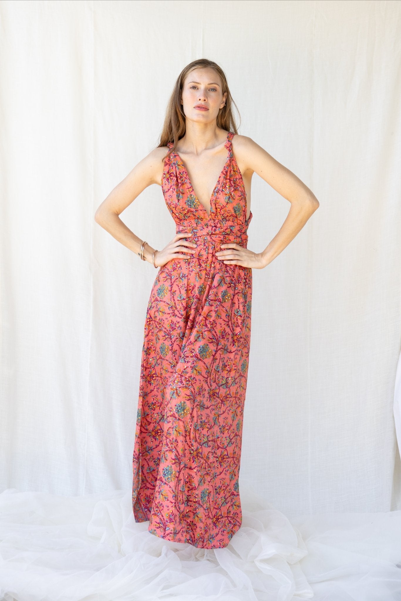 Silk Scarlett Long Dress n.16 - Bohemia Couture