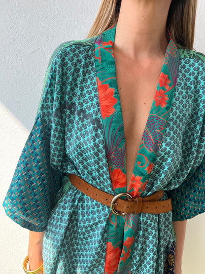 Silk Short Cardigan n.181 - Bohemia Couture