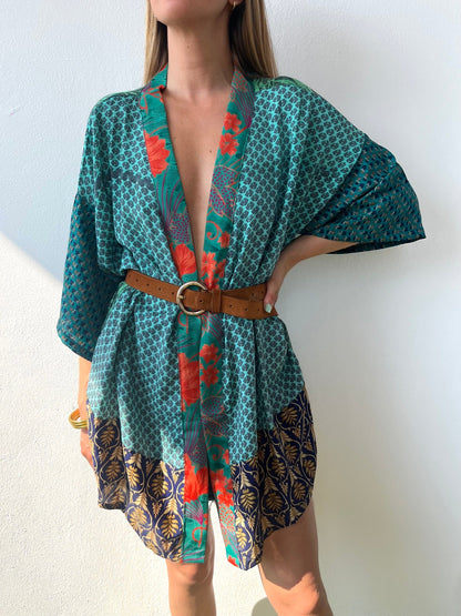 Silk Short Cardigan n.181 - Bohemia Couture