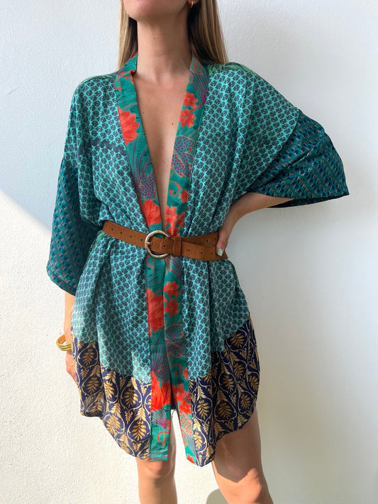 Silk Short Cardigan n.181 - Bohemia Couture