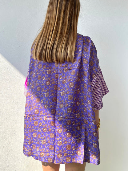 Silk Short Cardigan n.184 - Bohemia Couture