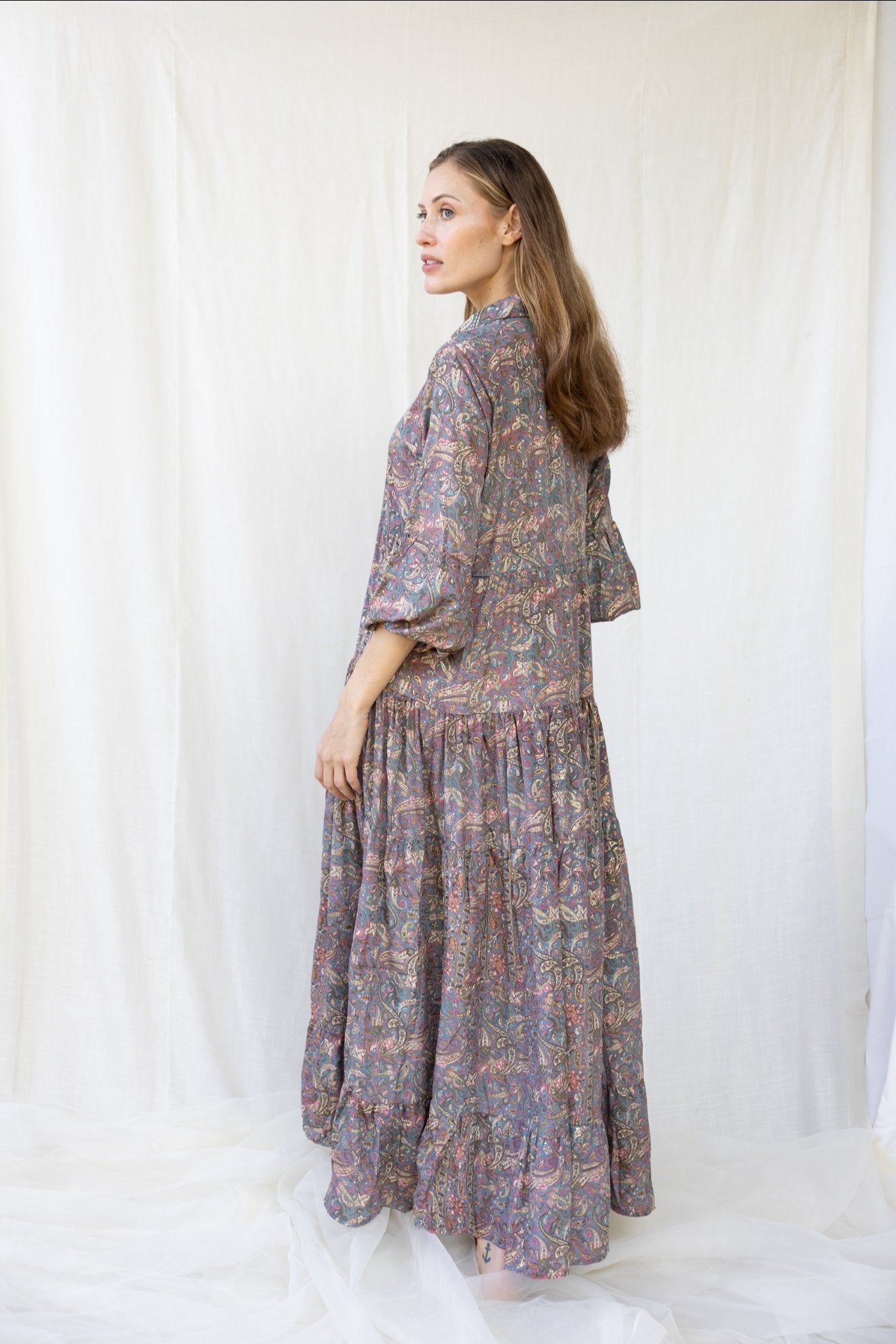 Silk St. Barth Long Dress n.15 - Bohemia Couture