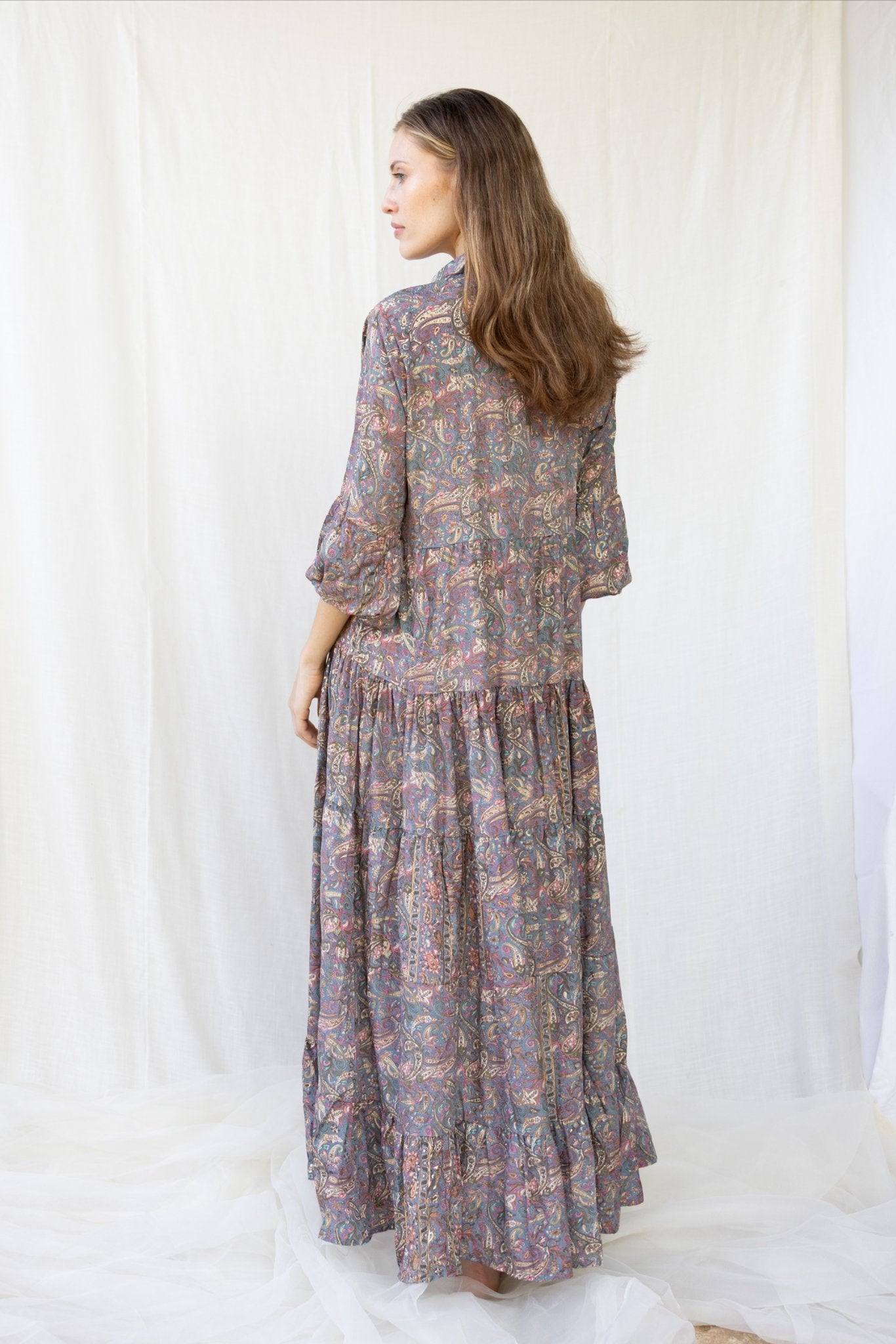 Silk St. Barth Long Dress n.15 - Bohemia Couture