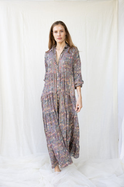 Silk St. Barth Long Dress n.15 - Bohemia Couture