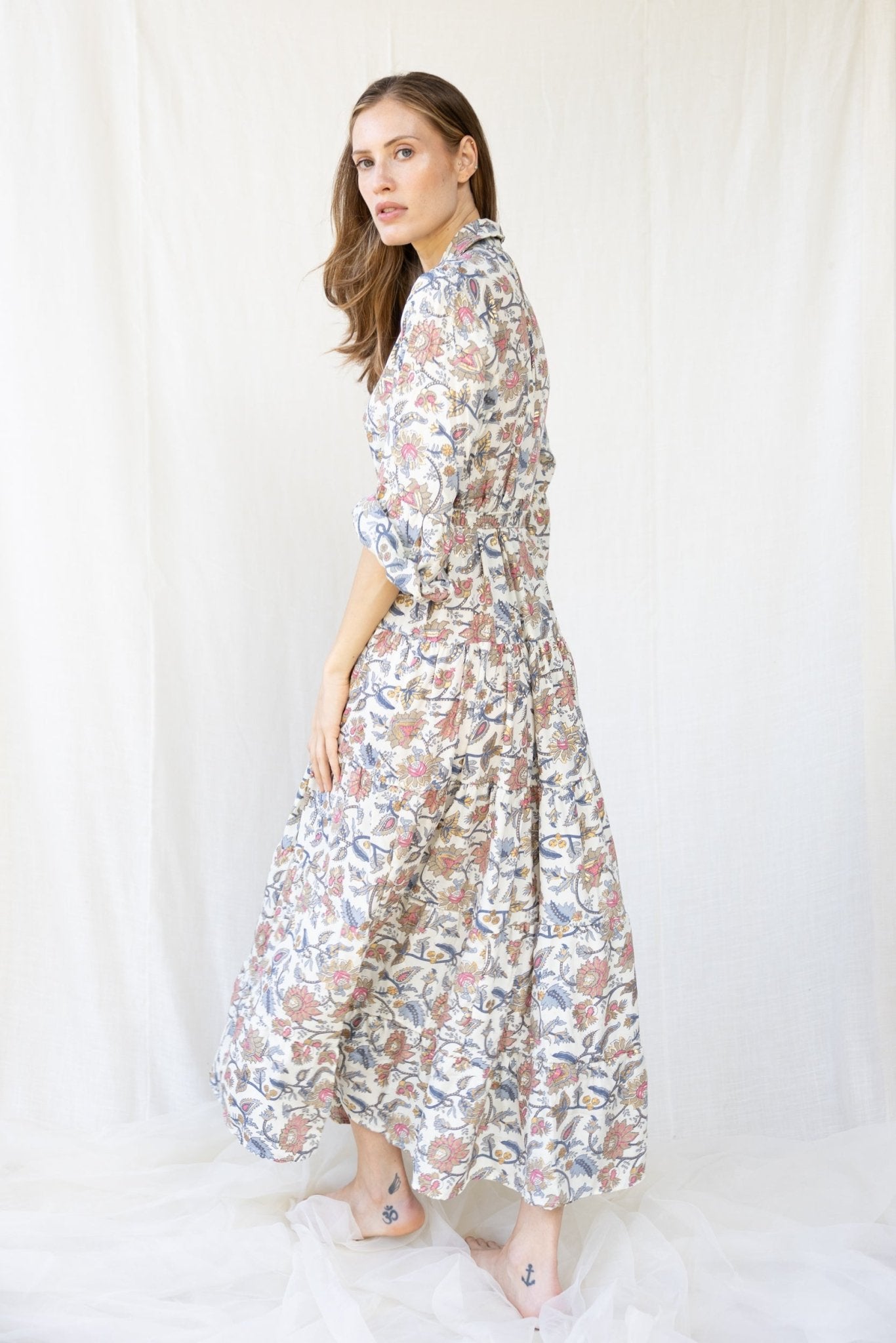 Silk St. Barth Long Dress n.16 - Bohemia Couture
