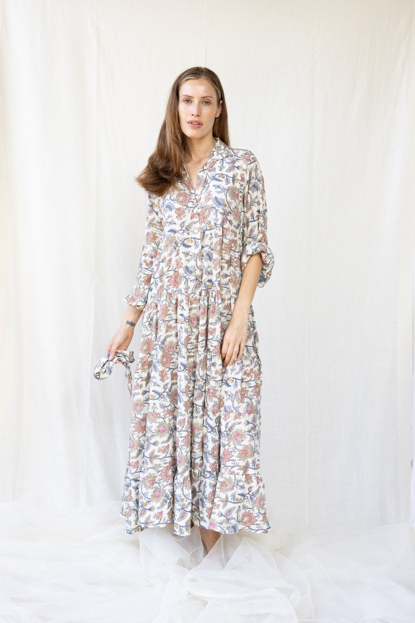 Silk St. Barth Long Dress n.16 - Bohemia Couture