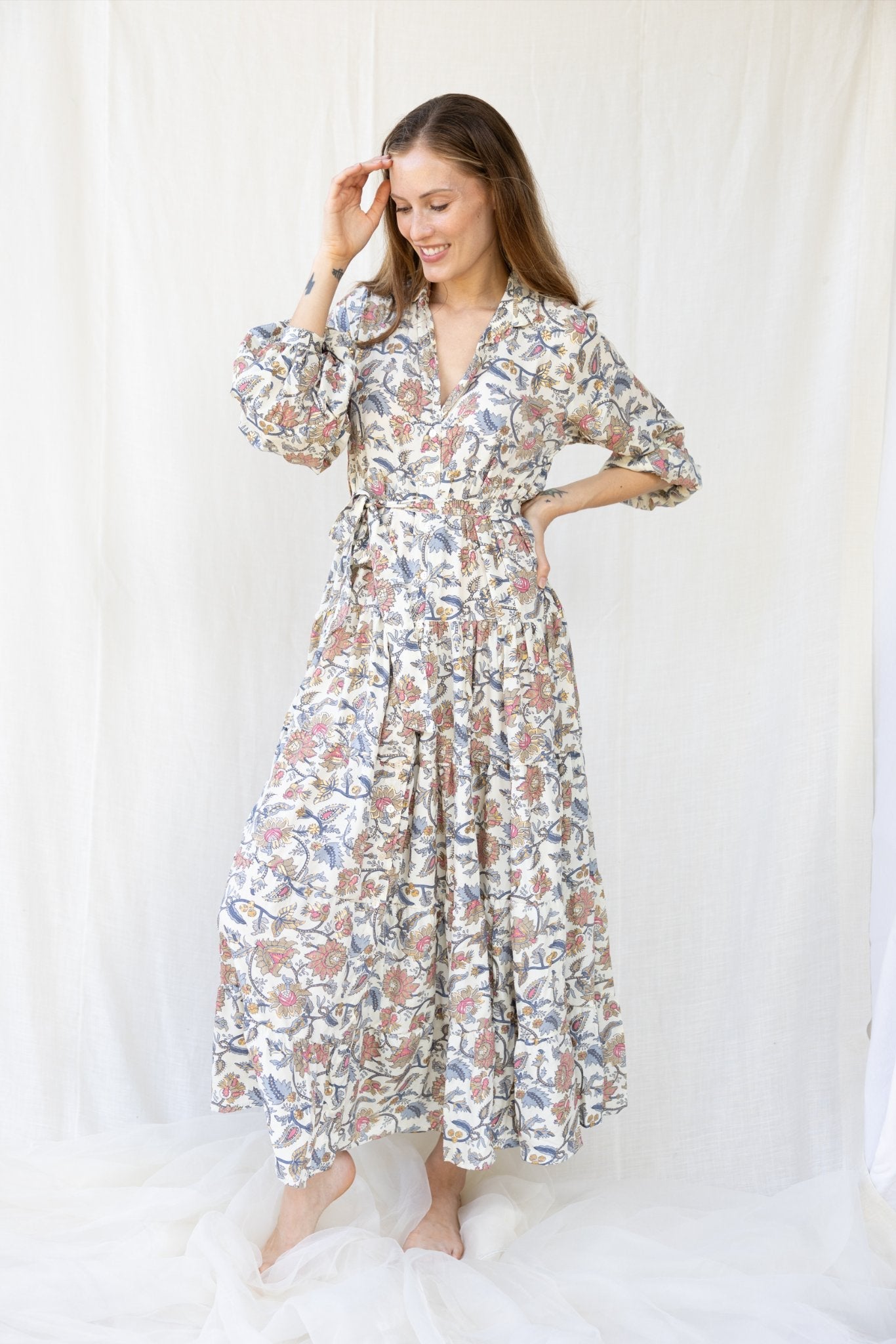 Silk St. Barth Long Dress n.16 - Bohemia Couture