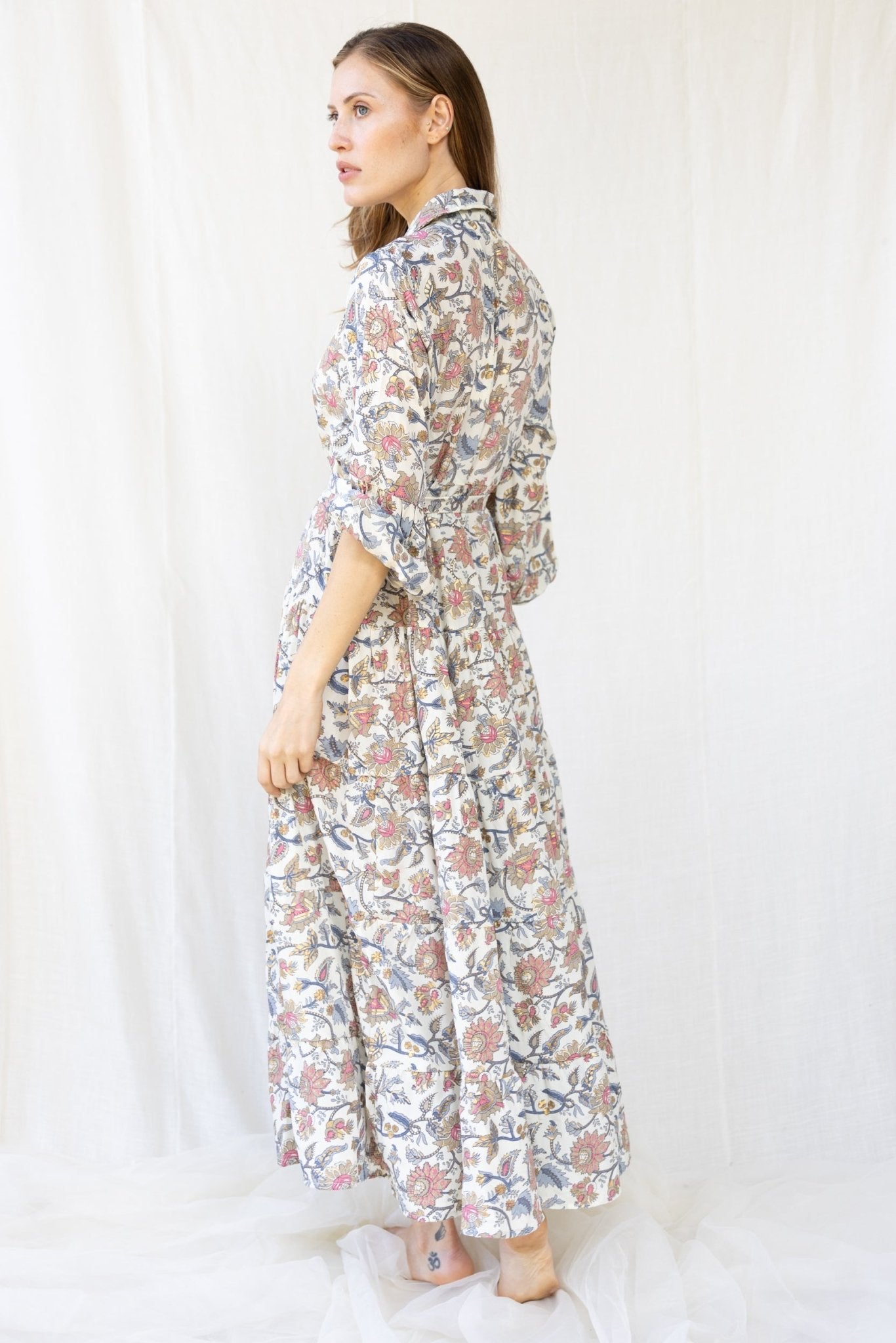 Silk St. Barth Long Dress n.16 - Bohemia Couture