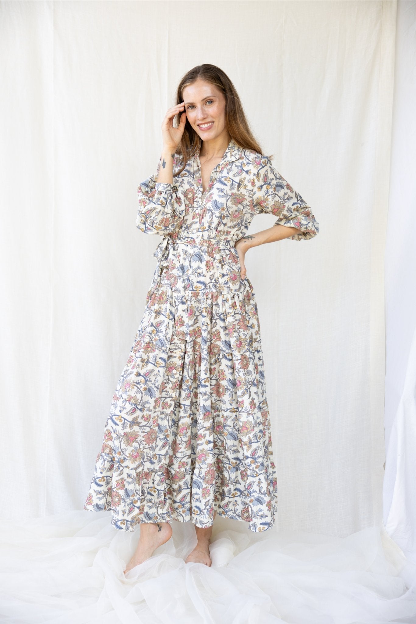 Silk St. Barth Long Dress n.16 - Bohemia Couture