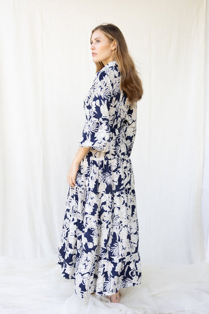 Silk St. Barth Long Dress n.17 - Bohemia Couture