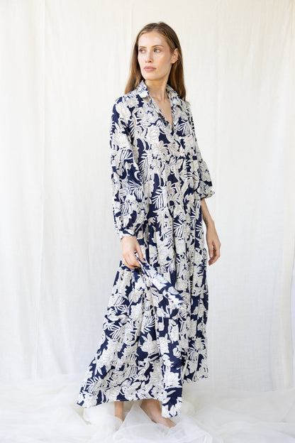 Silk St. Barth Long Dress n.17 - Bohemia Couture