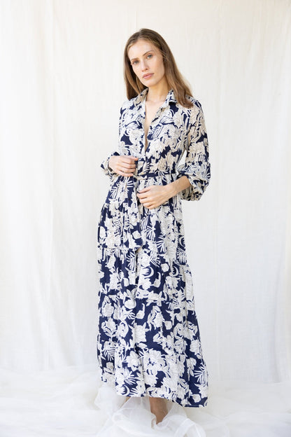 Silk St. Barth Long Dress n.17 - Bohemia Couture