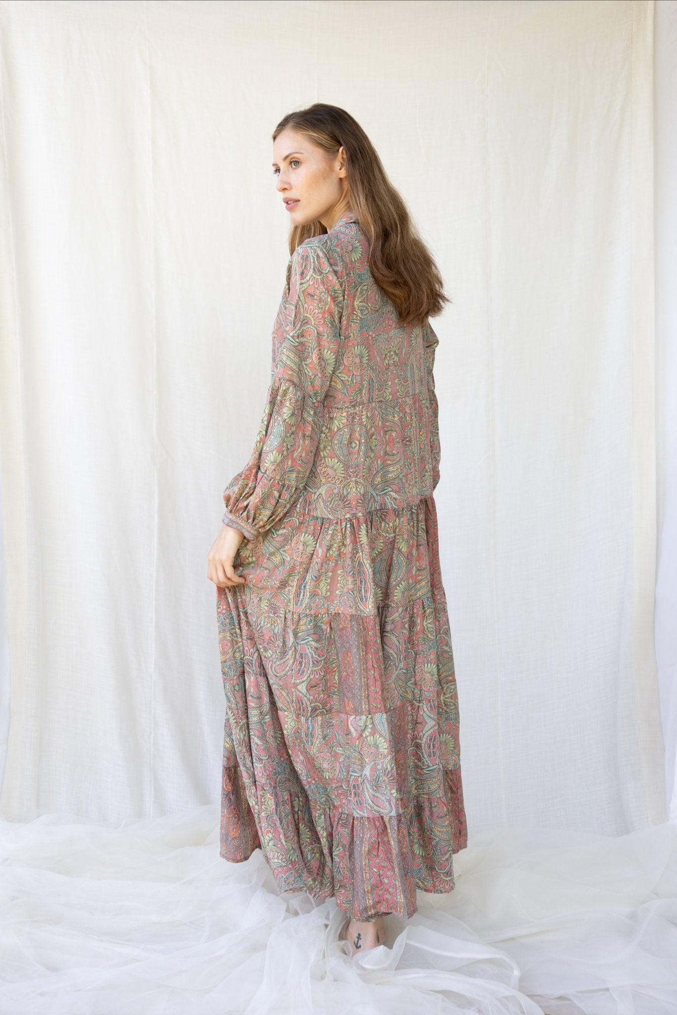Silk St. Barth Long Dress n.18 - Bohemia Couture