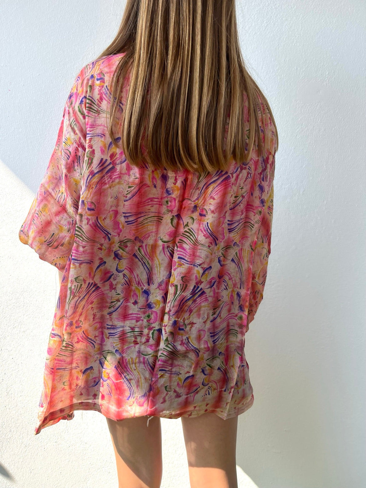 Silk Tie Dye Cardigan n.12 - Bohemia Couture