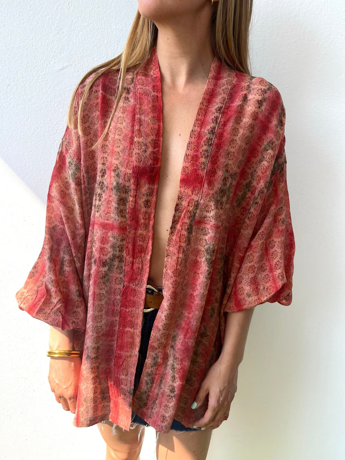 Silk Tie Dye Cardigan n.13 - Bohemia Couture