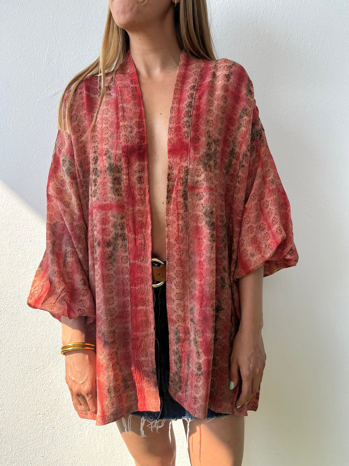 Silk Tie Dye Cardigan n.13 - Bohemia Couture