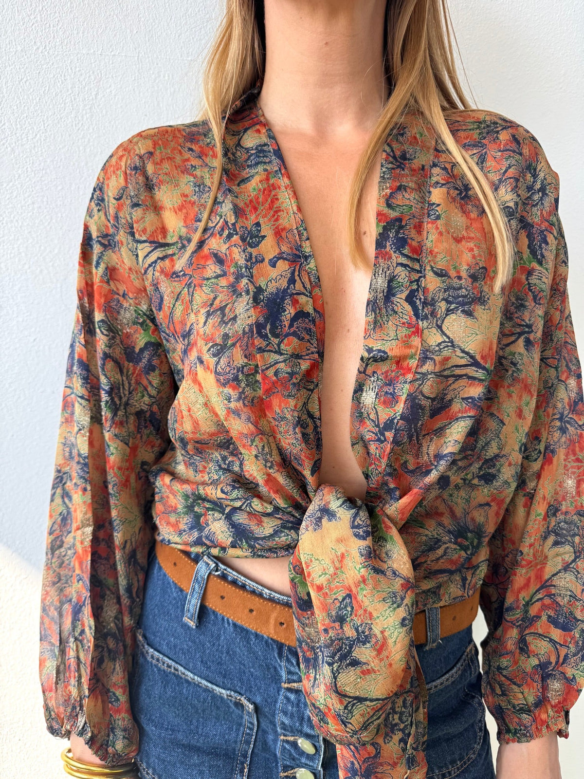 Silk Tie Dye Cardigan n.15 - Bohemia Couture